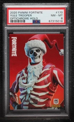 2020 Panini Fortnite Series II OptiChrome Yule Trooper #170 PSA 8 00lh - Image 1 of 3