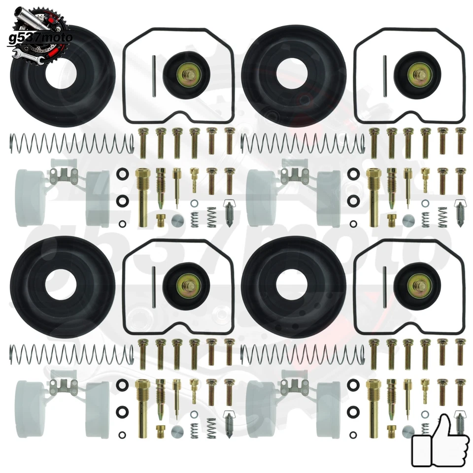 4xCarburetor Repair Kit For Kawasaki ZG1200 Voyager XII 86-03 Diaphragm Float-US - Imagem 1 de 4