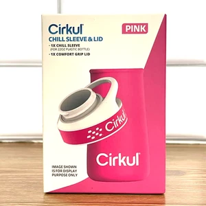 Cirkul Chill Sleeve & Comfort-Grip Lid for 22oz Bottle- NEW IN BOX- Pink - Picture 1 of 1