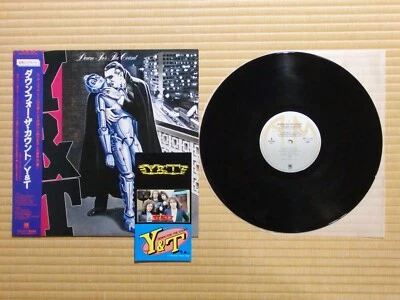 Y & T – Down For The Count AMP-28136 Japan Insert Stickers sheet Obi NM - Image 1 of 4