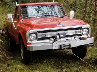 Parachoques cabrestante EV 'GOAT' 67-72 Chevrolet GMC K5 Chevy pickup K20 Blazer montaje ADVERTENCIA Foto 1 de 4