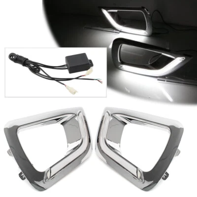 LED Daytime Running Light Fog Lamp Cover For Nissan Navara NP300 2015 -2016 Foto 1 de 4