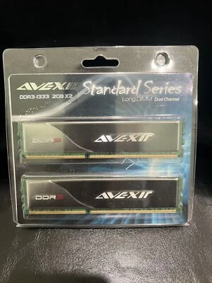Avexir AVD3U13330902G-2SW 4GB (2x2GB) DDR3-1333 Long DIMM Desktop RAM - Image 1 of 3