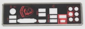 MSI X370 Gaming Plus - ATX Blende Slotblende IO Shield Slotblech (#13325) - Bild 1 von 1