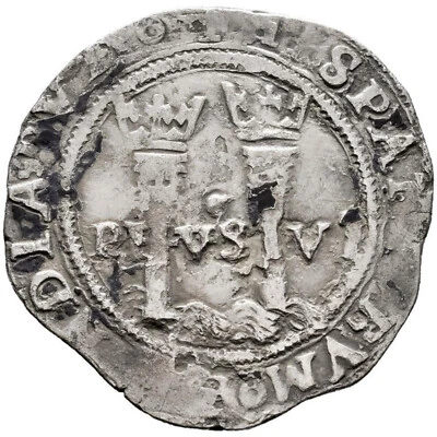 ☆ HISPANIC SILVER • COLONIAL 1 REAL 1548-1556 MEXICO • CARLOS and JOHANNA ☆C9967 - Image 1 of 4