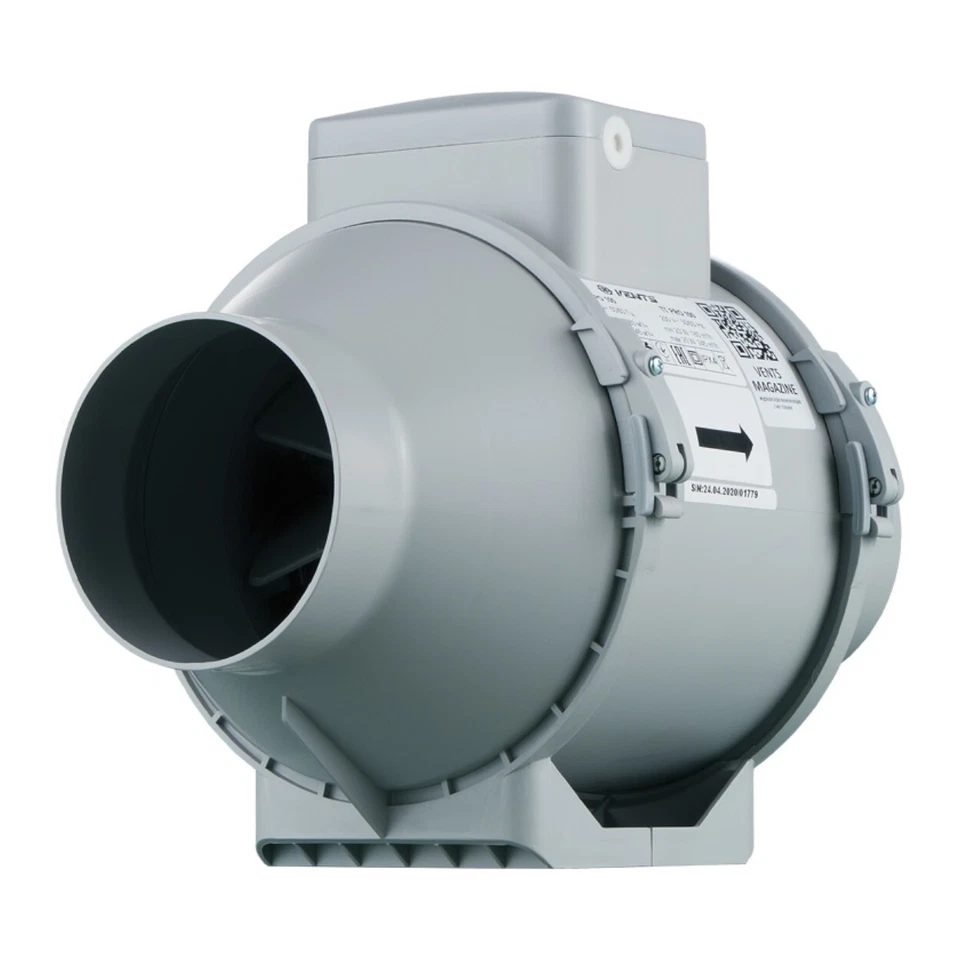 VENTS Aspiratore 100 mm Tubo Ventilatore con Termostato Ventilatore Tubo 2 Livelli Dispositivo di Scarico