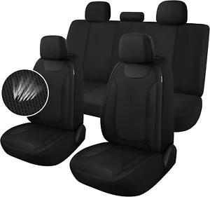 CAROMOP Car Seat Covers Premium 3D Air Mesh Cloth Full Set Washable and Breathab - Picture 1 of 6