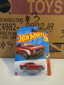 2022 Hot Wheels #193 Muscle Mania 2/10 '69 COPO CAMARO Red w/Chrome MC5 Spokes - Picture 1 of 5