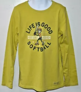 Life is Good Girl's Crusher Long Sleeves HIT LIKE A GIRL      New with tags - Picture 1 of 4