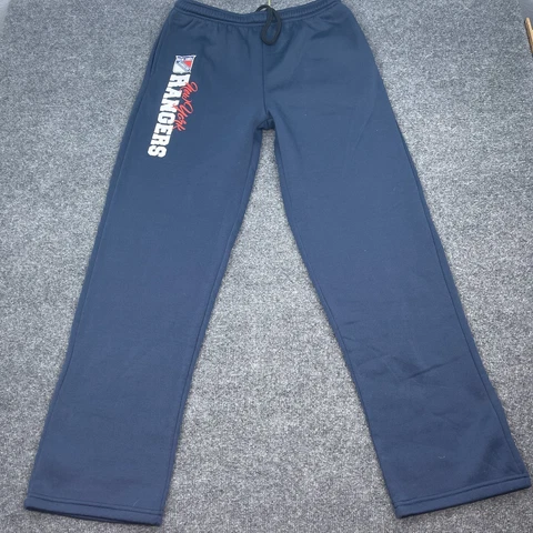 New York Rangers Sweatpants Mens Size Large Blue Straight Leg NHL Drawstring Cover