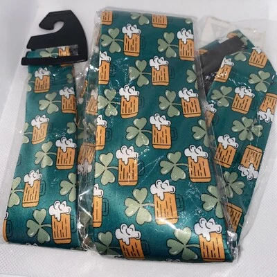 Jacob Alexander St Patrick Day Bet Mug And  4 Leaf Clover Neck Tie - Image 1 of 4