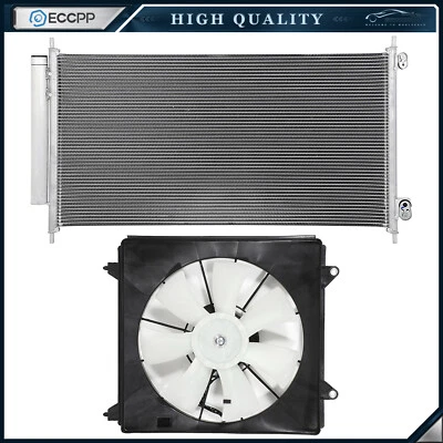 Kit de ventilador de refrigeración condensador de CA eléctrico para Honda Accord 2008 2009 2010 2011 2012 Foto 1 de 4