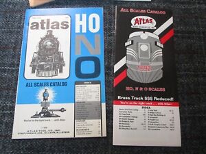 Lot of 1978 1992 Atlas H0 NO O Train All Scales Catalogs &  Roundhouse Catalogs