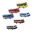 BS150 6pcs Diecast Model Buses Car 1:160 N Scale Streetscape Layout Railway S...