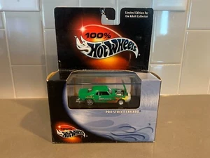 Hot Wheels 100 % Black Box Grün Aaron Automotive Pro Street Camaro mit echten Fahrern - Bild 1 von 2