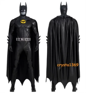Customize The Flash Batman Michael Keaton Men Cosplay Costume Hero Battle Outfit - Picture 1 of 28