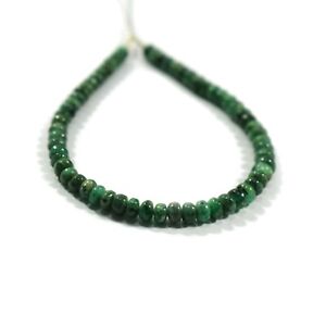 AAA+ Natural Multi Emerald Rondelle Loose Healing Gemstone Beads 6" 4-6mm Strand