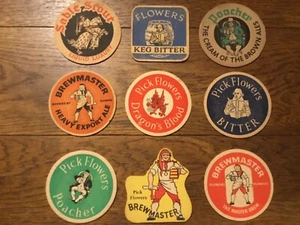 9 FLOWERS Beer Mats - Foto 1 di 6