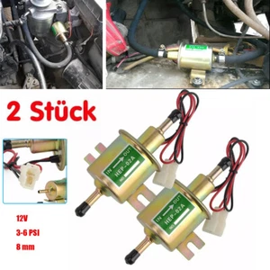 12V HEP-02A Universal Kraftstoffpumpe Benzinpumpe Benzin Diesel Dieselpumpe 8mm - Bild 1 von 11