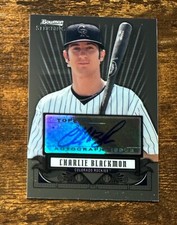 2008 Bowman Sterling Prospects #CB Charlie Blackmon Auto RC X6930
