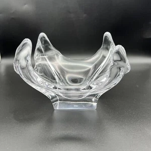 Cofrac Art Verrier France Crystal Modern Design Bowl Dish Center Piece - Imagen 1 de 12