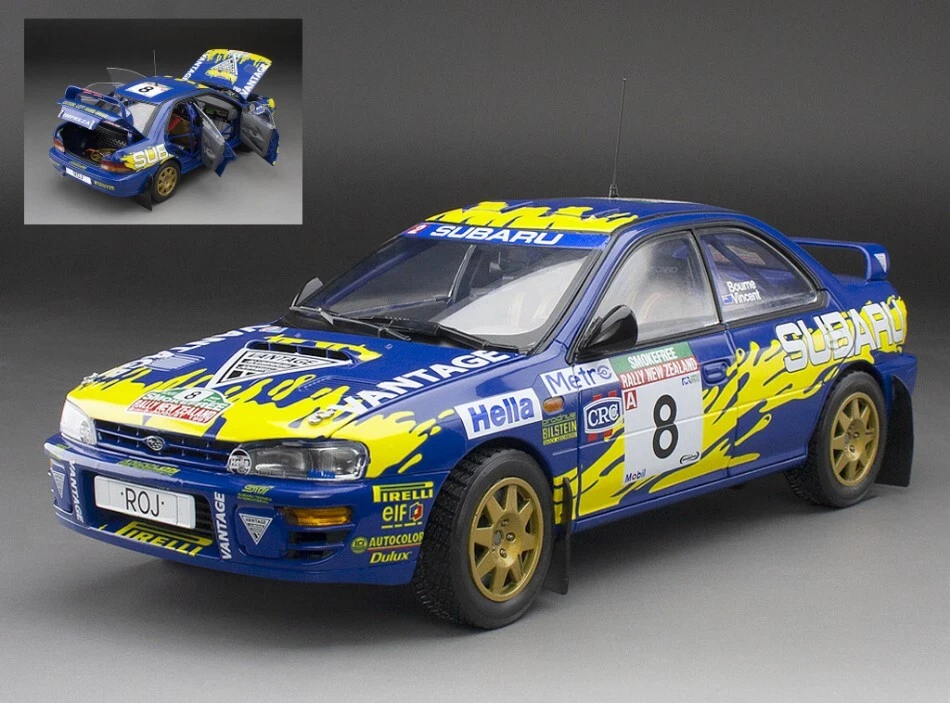 Modellino auto rally scala 1:18 SUBARU IMPREZA RALLY NEW ZELAND 1997 diecast ... - Immagine 1 di 1