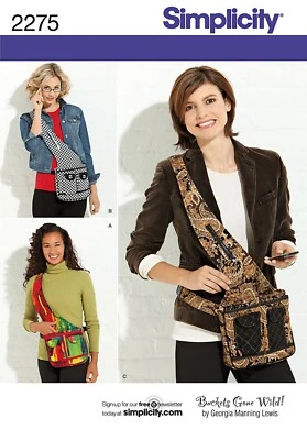 Simplicity 2275 Day Bags Sewing Pattern Uncut - Image 1 of 2