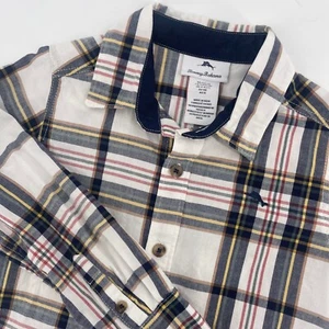 Tommy Bahama Plaid Button Down Shirt Long Sleeve Casual Kid Size S (5/6) - Picture 1 of 6