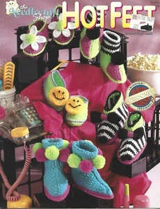 Hot Feet Slippers - Crochet Instruction Booklet - Picture 1 of 1