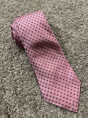 Corbata geométrica rosa para hombre NAUTICA 100 % seda Foto 1 de 3