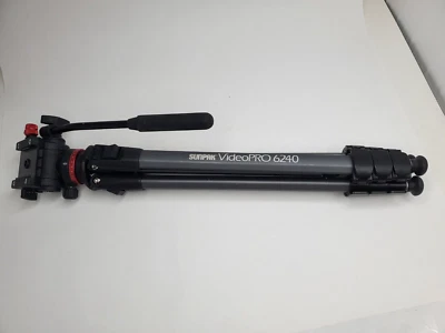 Sunpak VideoPro 6240 62" Aluminio SOLO Trípode SIN LIBERACIÓN RÁPIDA Foto 1 de 2