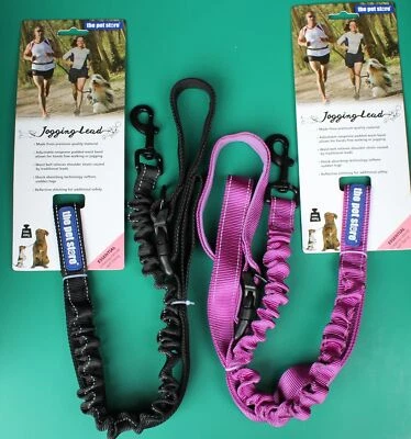 THE PET STORE PET DOG JOGGING RUNNING WAIST LEAD LEASH HANDSFREE REFLECTIVE WALKING PADDED UK