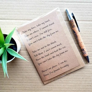 Firefly Tv show Birthday Card - Serenity Theme song Lyrics Take the Sky - Picture 1 of 4