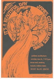 1971 Handbill for James Cotton Blues Band at Jubilee Auditorium by Bob Masse - Picture 1 of 2