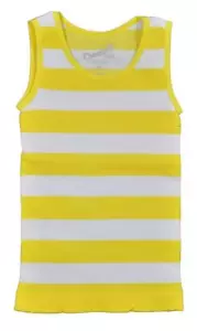 Top sin costuras Chances R para niñas a rayas amarilla y blanca talla 4 - Imagen 1 de 1