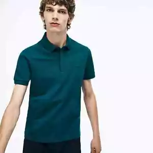 Lacoste Men's Polo Shirt Top T-Shirt L.12.12 Aconit Green 100% Cotton RRP £75 - Picture 1 of 6