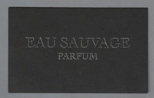 Carte publicitaire - advertising card -Eau Sauvage de Christian Dior recto verso - Imagen 1 de 2