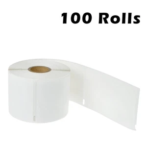 100 rollos etiquetas de envío grandes para Dymo 2 5/16"" x 4"" 300 etiquetas/rollo 59 mmx101m - Imagen 1 de 22