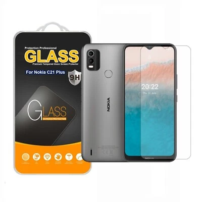 For Nokia C21 Plus Tempered Glass Phone Screen Protector - Image 1 of 4