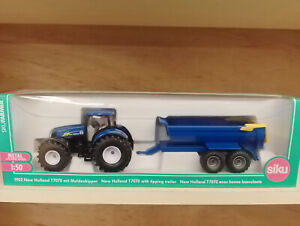 Siku 1952 New Holland Tractor & Trailer 1:50 Scale, NEW in Box