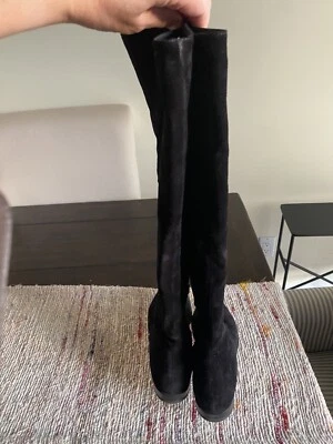 Botas de gamuza marrón Prada zapatos talla 6,5 Foto 1 de 4