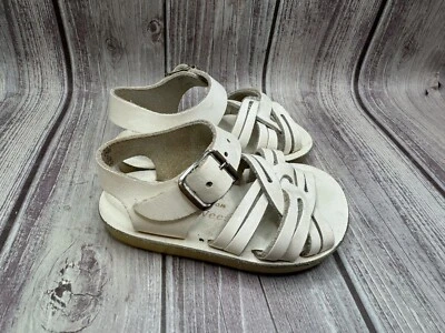 Sandalias de agua salada Sun-San correa Sea Wee blancas bebé talla 2 Foto 1 de 4