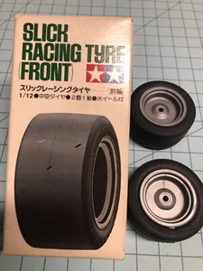Tamiya RC 1/12 Slick Racing Tyre Front Set kit no. 7014 - Picture 1 of 4