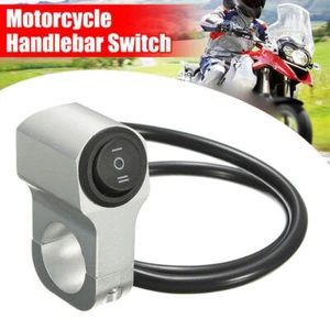 Interruptor de luz de faros de manillar de moto universal interruptor de encendido/apagado interruptor de 12V - Imagen 1 de 7