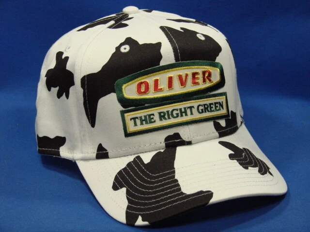 Oliver "The Right Green" Tractor Hat - Cow Print - Snapback - High Crown - Truck - Imagem 1 de 1