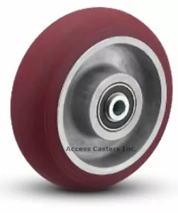 AX0522808 5" x 2" Round Tread Polyurethane On Aluminum Wheel , 1000 lb Capacity - Picture 1 of 1