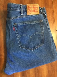 LEVI'S 505 REGULAR FIT STRAIGHT LEG JEANS BLUE Men's Size 40 x 30 - Picture 1 of 10
