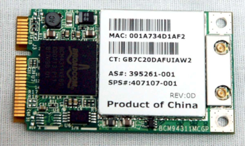 Compaq Presario C500 V5000 Laptop WIRELESS CARD 407107-001 nc6400 nw9440 - Image 1 of 1