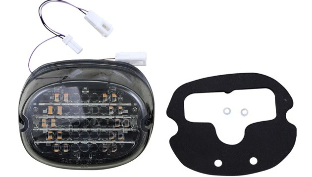 Luz trasera LED de bajo perfil Dynamics personalizada con señales de giro humo #CD-INT-TL-NW-S Foto 1 de 1