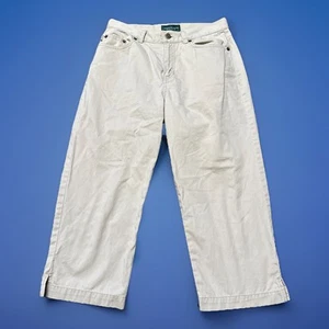 Lauren Jeans CO. Ralph Lauren Jeans Donna Taglia 4p Beige Denim Petite 28x19,5 - Foto 1 di 6